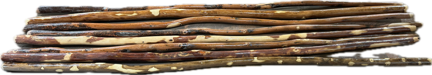 Handmade Ozark Hardwood Hiking Stick – Wooden Walking Stick (36"–72") – Heavy-Duty Trekking Staff for Hiking, Backpacking & Trail Support – Made in USA