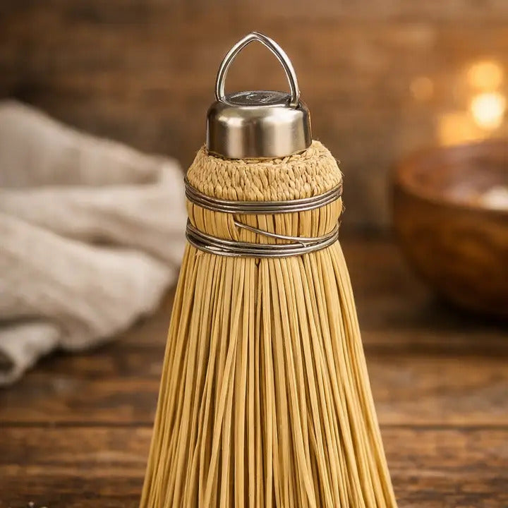 American Made Traditional Amish Broomcorn Cake Tester. 6"inch overall 3.5" tester