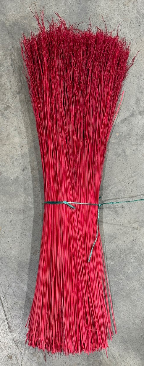 1 Pound Dyed Broomcorn 20" Hurl for Broom Making and Crafting