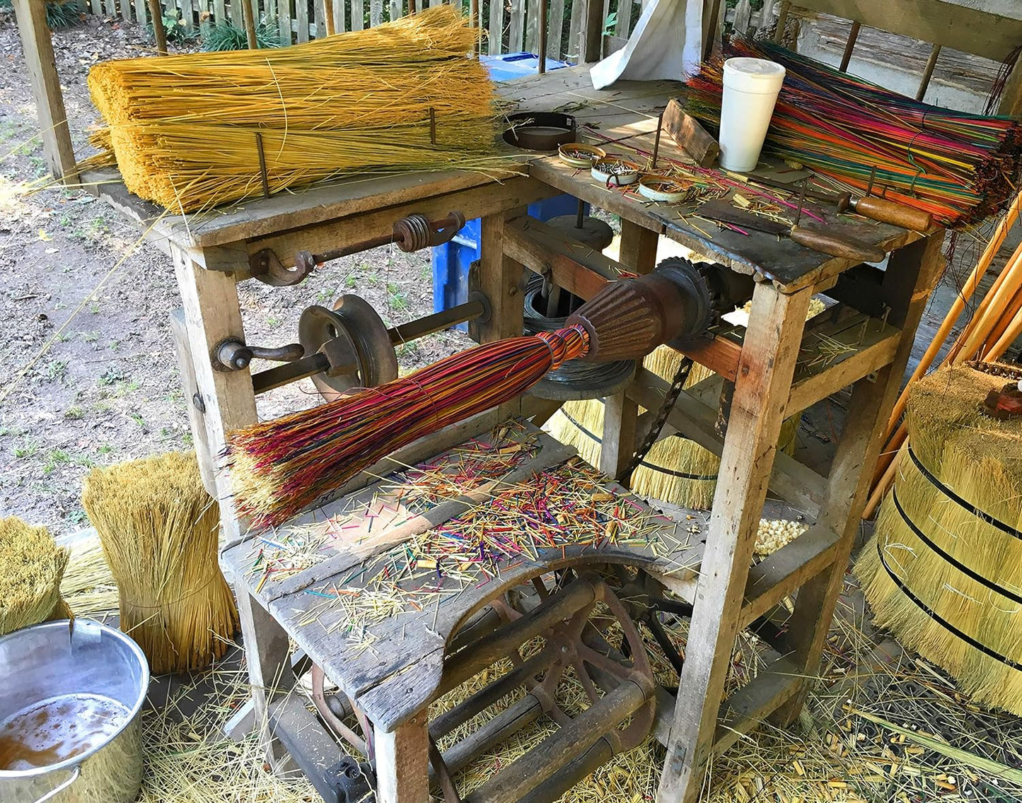 Authentic Handmade Broomcorn Broom